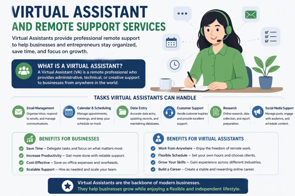 Virtual Assistant and Remote Support Services
