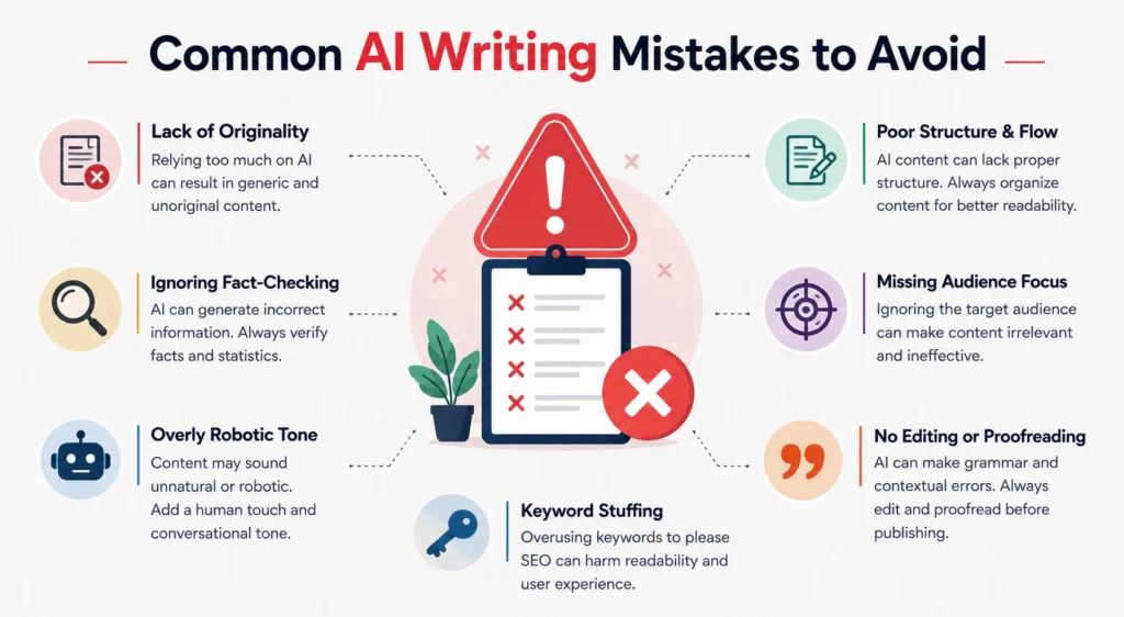 Common AI Writing Mistakes to Avoid