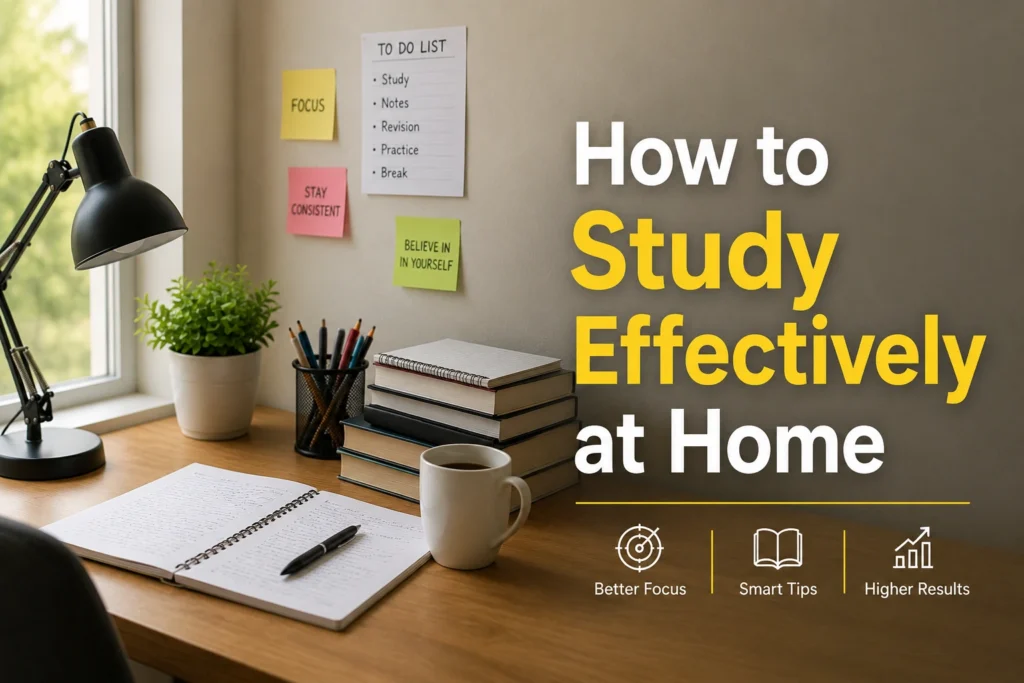 How to Study Effectively at Home in (2026) Smart Tips That Work