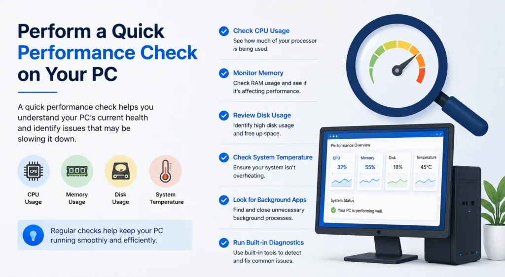 Perform a Quick Performance Check on Your PC