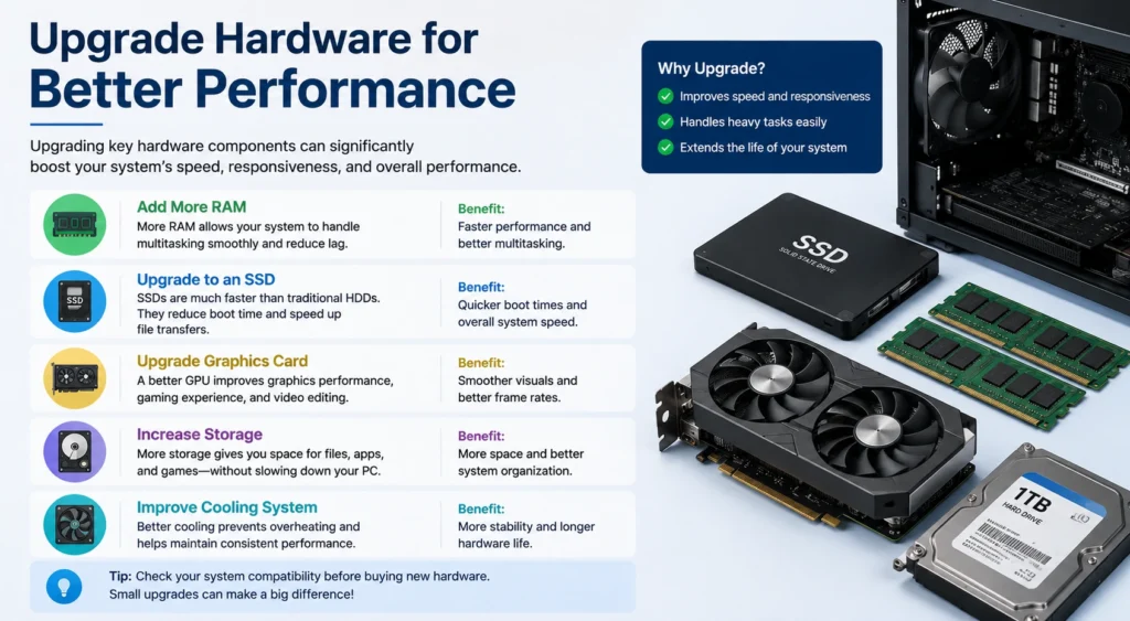 Upgrade Hardware for Better Performance