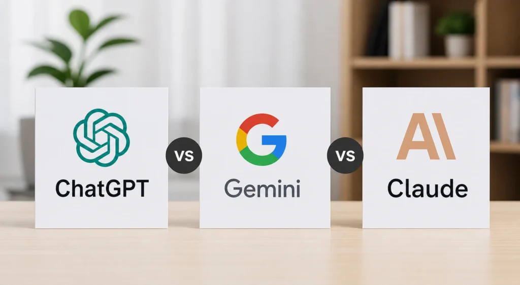 ChatGPT vs Gemini vs Claude 2026 – Which AI Is Best?