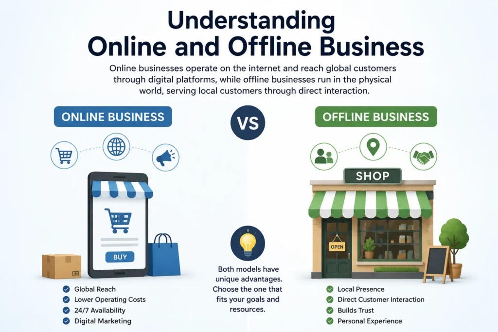 Understanding Online and Offline Business