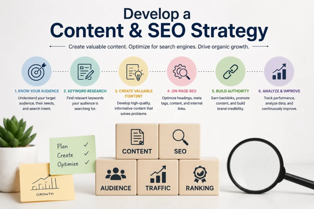 Develop a Content & SEO Strategy