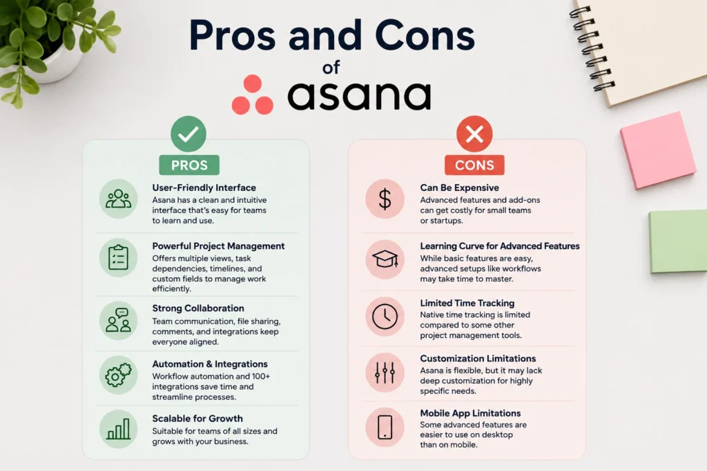Pros and Cons of Asana