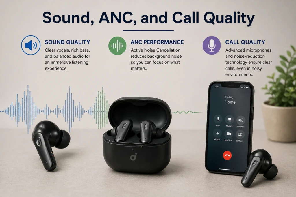 Sound, ANC, and Call Quality