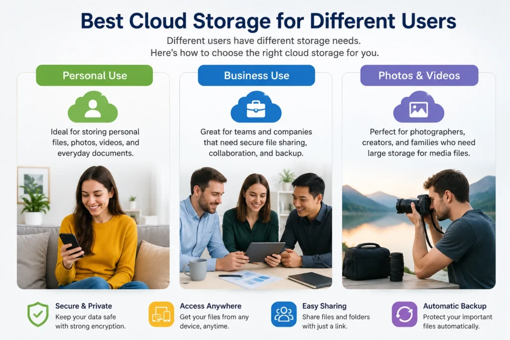 Best Cloud Storage for Different Users
