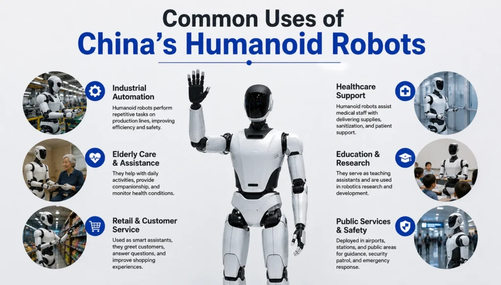 Common Uses of China's Humanoid Robots
